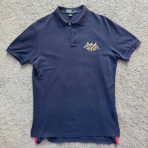 Polo Ralph Lauren Yacht Club P.R.L. Club Vintage Polo - Linen Flag Back  Size M